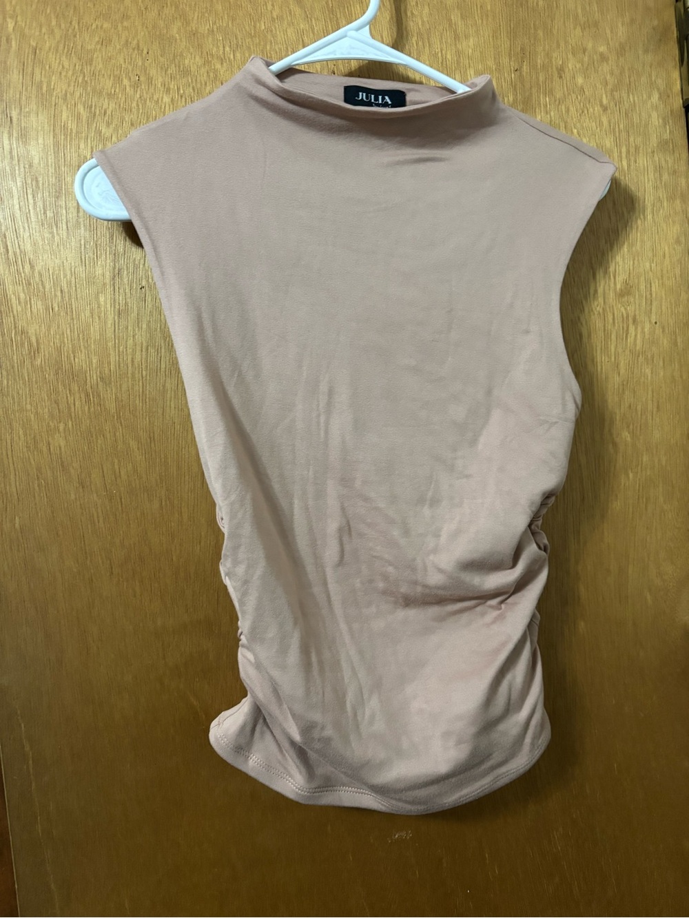 love J Sleeveless Mock Neck Tank in Dusty Blush